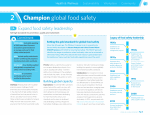   Champion global food safety