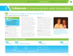   Collaborate to improve global water stewardship