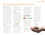 Advancing sustainable agriculture