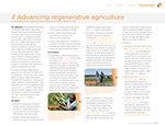 Advancing regenerative agriculture