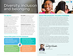 Diversity, inclusion and belonging