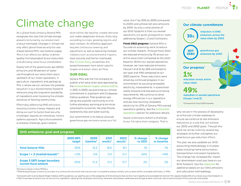 General Mills, Inc. 2023 Global Responsibility Report